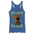 thumbnail image 1 of Women's Scooby Doo Puppy Circle  Racerback Tank Top Royal Blue Heather X Large, 1 of 3