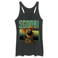 thumbnail image 1 of Women's Scooby Doo Puppy Frame  Racerback Tank Top Black Heather 2X Large, 1 of 3