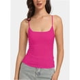 thumbnail image 1 of Women's Cropped Cami Top - Scoop Neck Tank Top with Adjustable Straps, Sleeveless Crop Shirt, 1 of 4