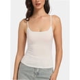 thumbnail image 1 of Women's Cropped Cami Top - Scoop Neck Tank Top with Adjustable Straps, Sleeveless Crop Shirt, 1 of 4