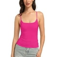 thumbnail image 1 of Women's Scoop Neck Cami Crop Tops Strap Camisole Tank Shirt Cami Cropped Tops, 1 of 4