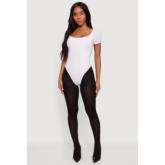 Women's Scoop Neck Short Sleeve Bodysuit