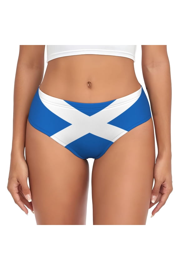 Women's Scotland Flag Hipster Underwear 3D printed Bikini Panties Briefs Medium