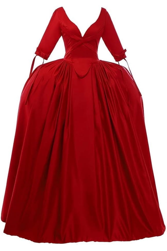 Women's Scottish Highland Dress Claire Fraser Red Dress Ball Gown from Outlander
