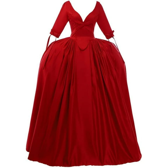 Women's Scottish Highland Dress Claire Fraser Red Dress Ball Gown