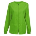 thumbnail image 1 of Women’s Scrub Jacket Workwear Zip Front Warm-up Jacket, 1 of 4