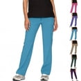 thumbnail image 1 of Women’s Scrub Pants Soft Stretch Cargo with Pockets Loose Fit Consider Sizing Down Blue M, 1 of 4