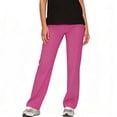thumbnail image 1 of Women’s Scrub Pants Soft Stretch Cargo with Pockets Loose Fit Consider Sizing Down Hot Pink L, 1 of 4
