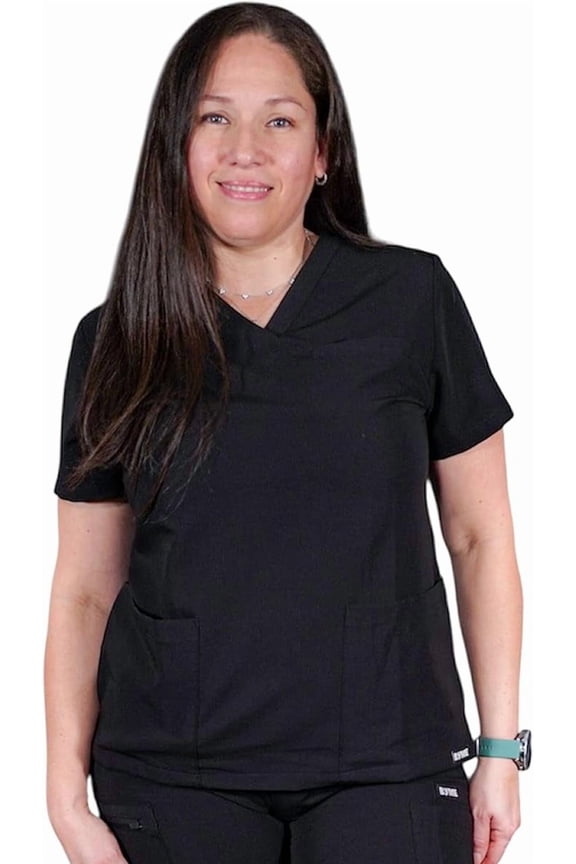 Women’s Scrub Top – Stretch V-Neck Top with 1 Front Pocket | Comfortable, Durable & Stylish Scrub Tops for Women Workwear & Everyday Use