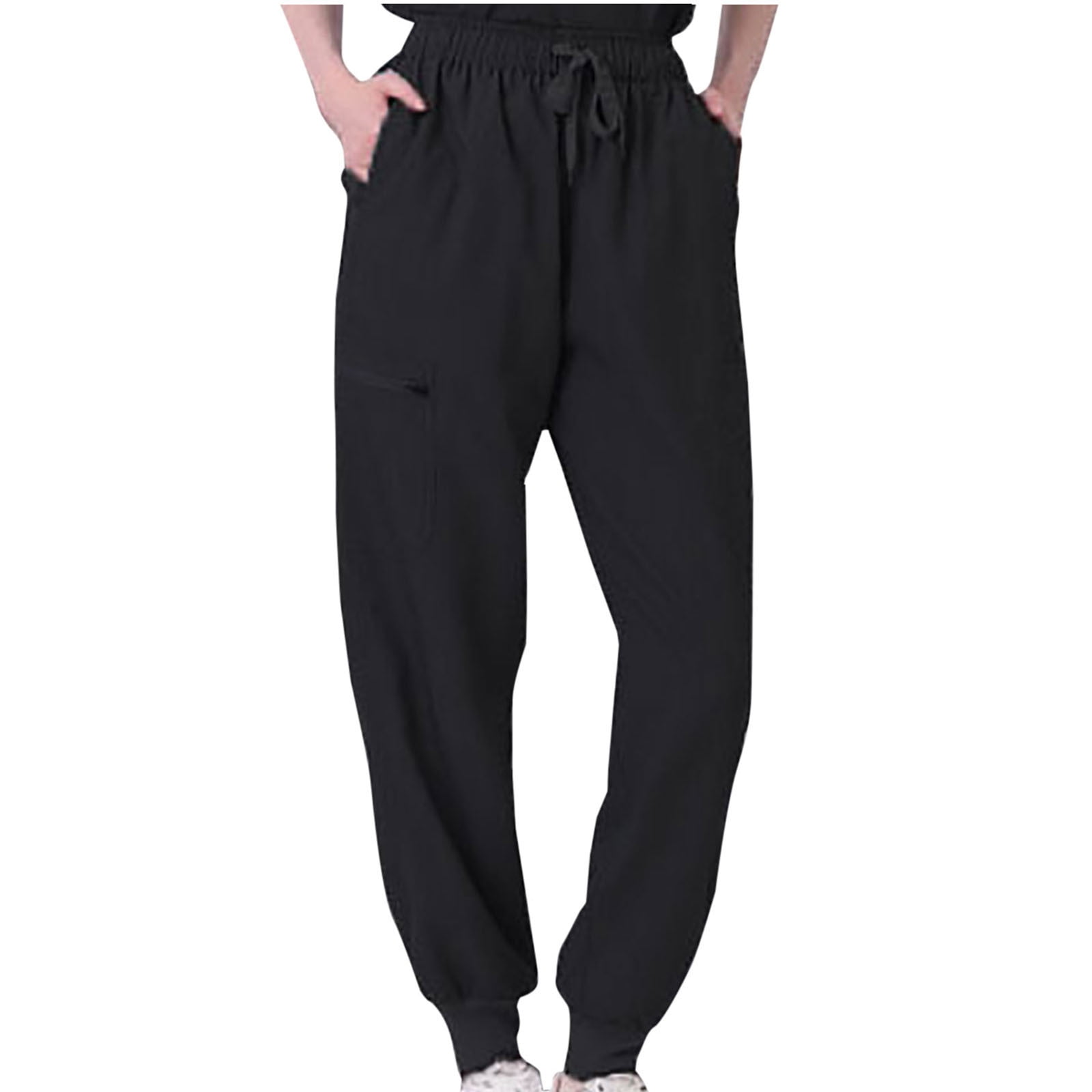 Women's Scrubs Pant Cargo Joggers Stretch Scrub Joggers Medical Nursing