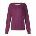 thumbnail image 1 of Women's Scrubs Quick Drying Ultra Soft Pocket Dark Purple L, 1 of 4
