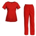 thumbnail image 1 of Women's Scrubs Set Top and Pants, 1 of 3
