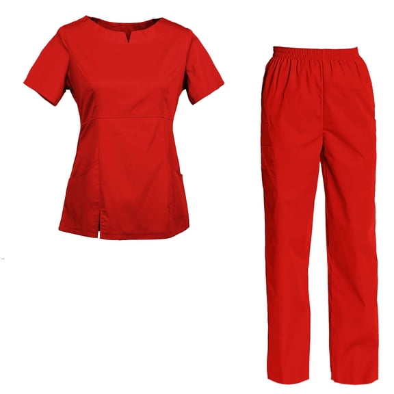 Women's Scrubs Set Top and Pants