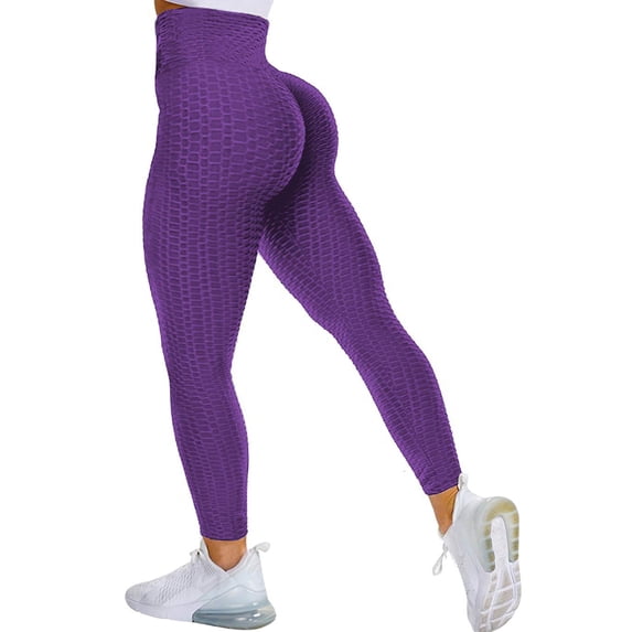 Women's Scrunched Workout Leggings Textured Booty Yoga Pants Ruched Butt Lifting Leggings