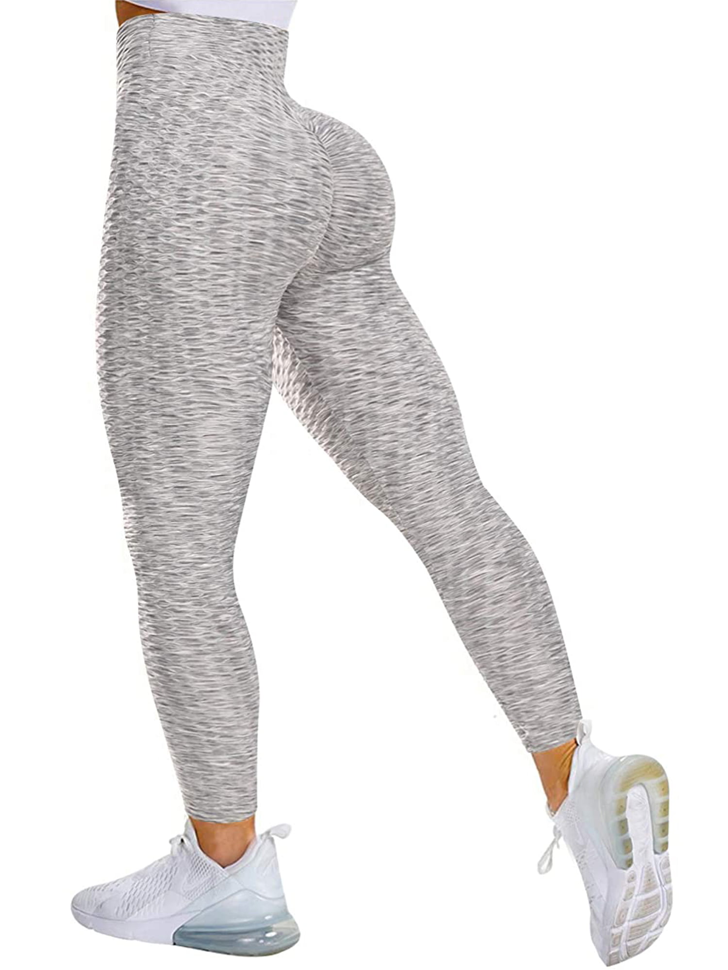 Women's Scrunched Workout Leggings Textured Booty Yoga Pants Ruched Butt  Lifting Leggings 
