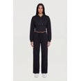 thumbnail image 1 of Women's Scuba Corset Detail Cropped Zip Front Hoodie, 1 of 4