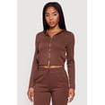 thumbnail image 1 of Women's Scuba Zip Front Cropped Hoodie, 1 of 4