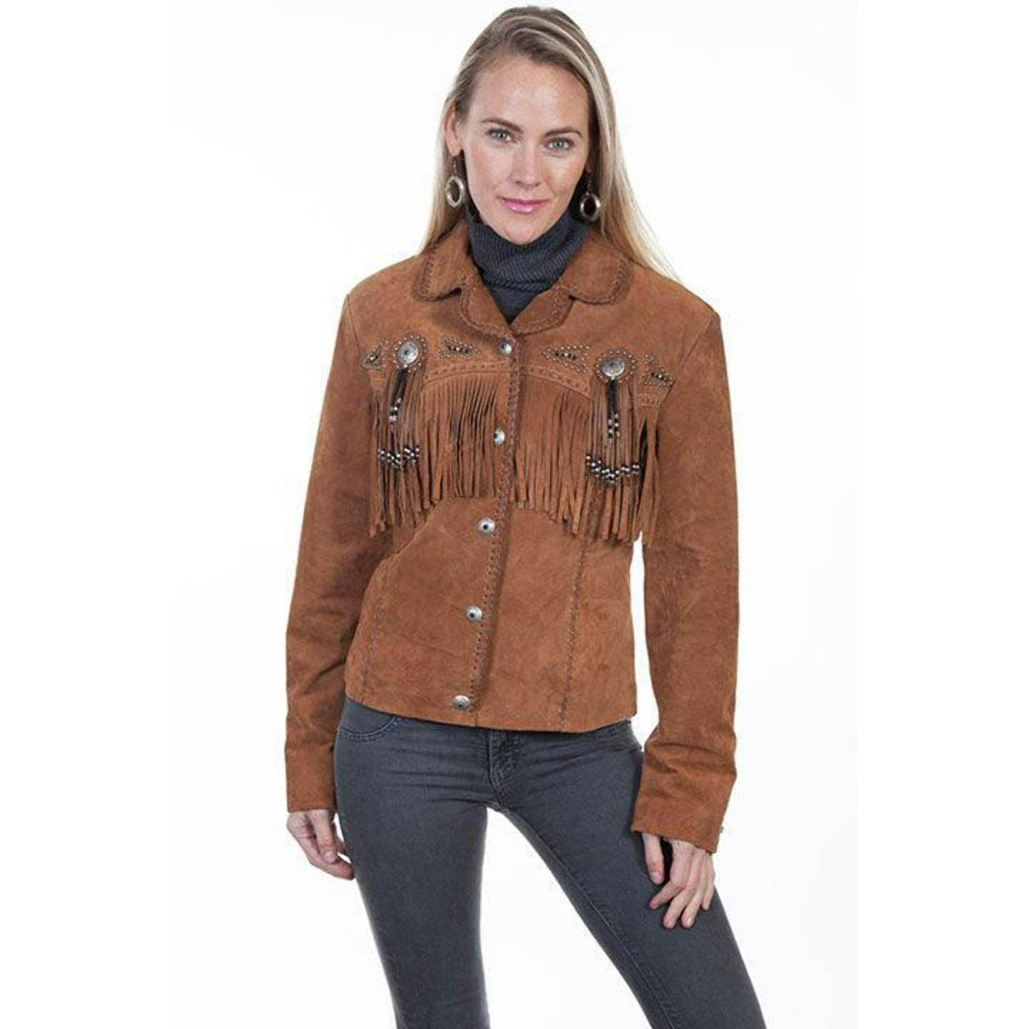 Women's Scully Beaded Jacket with Fringe L152