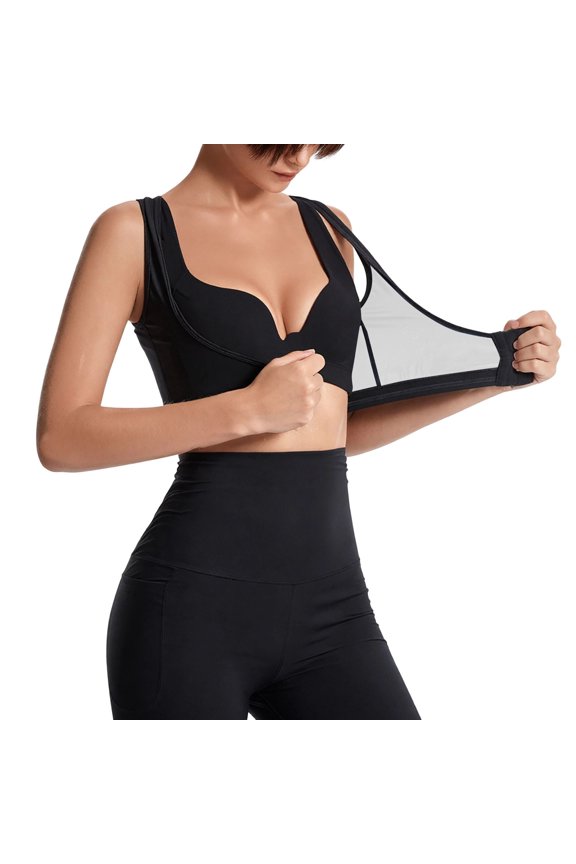 Women's Sculpting Tank Top - Supportive Bust Back Shaping Seamless Underbust Bodice for Posture