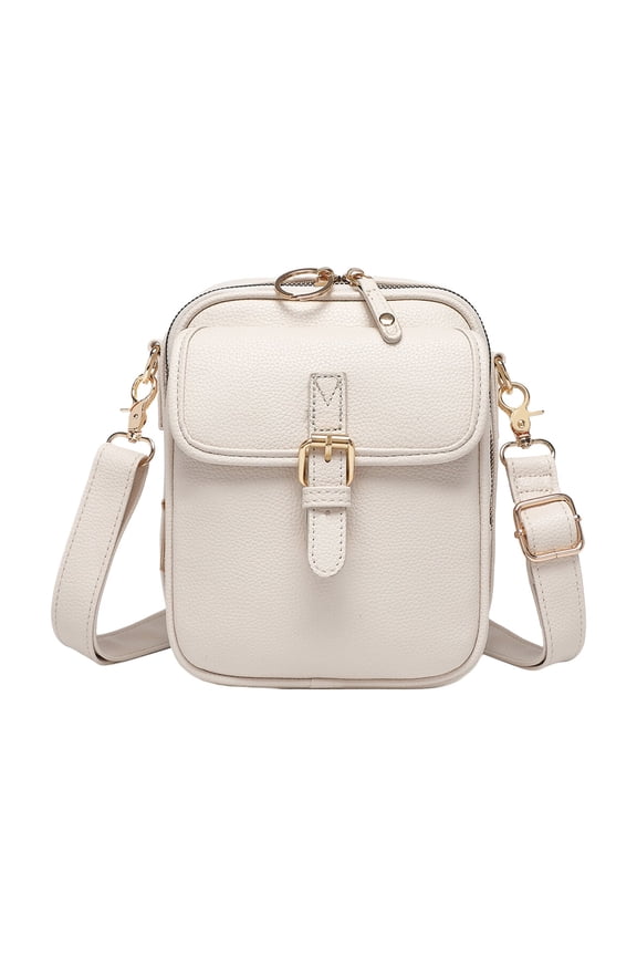 Women's Sculpture Crossbody Bag | Women's Purse Bag | Lightweight Adjustable Strap | Multi-Compartment | Travel Friendly | Everyday Carry Purse(White)