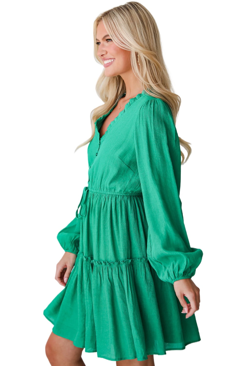green emerald velvet dress Mora Sequin Mini Dress main image 0