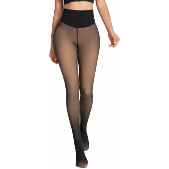 Women's Seam Sheer Fleece Leggings