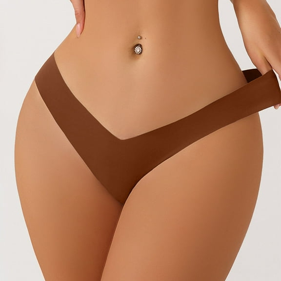 Women’s Seamless Bikini Panties Soft Stretch Briefs No Show Hipster Underwear Women's Briefs plus Size High Thigh Bikini Underwear for Women Bikini Panties for Women Lace High Waist Bikini Thong