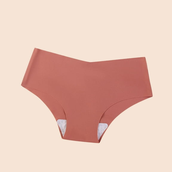 Women's Seamless Bikini Underwear Soft Stretch Comfortable Workout Yoga Tagless Panties for Everyday Wear Thong Underwear Women Wine M