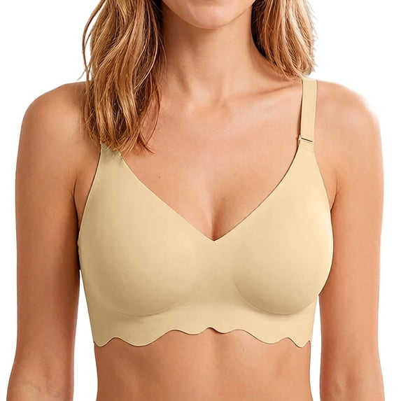 Women's Seamless Bra Non Supportive Wireless Breathable Comfort Everyday T Shirt Bra