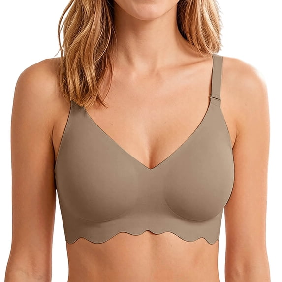 Women's Seamless Bra Non Supportive Wireless Breathable Comfort Everyday T Shirt Bra