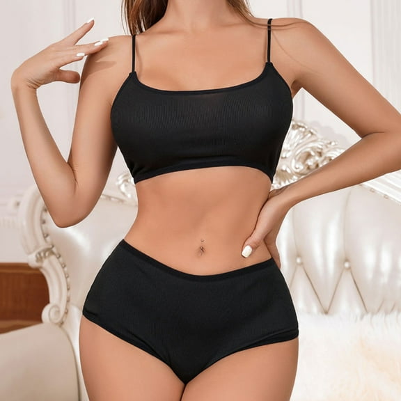Women's Seamless Bra Set Casual Sports Push Up Pure Color Breathable Comfortable Underwear Set Knee Length Underwear Men Lace Thong And Bra Set Lace Chemise Lingerie Set Lace Lingerie for Women Set