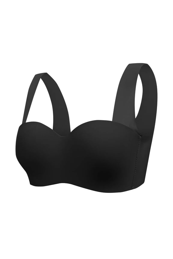 Women's Seamless Bra with Side Closure Breathable Elastic No Steel Lingerie Ring Vest Comfortable Seamless Bralette