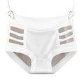 thumbnail image 1 of Women's Seamless Briefs Stripe Mesh Panties Cotton Liner Comfortable Bikini Bottom High Waist Tummy Control Full Coverage Breathable Underwear Underwear No Show Lower Belly Shapewear, 1 of 5