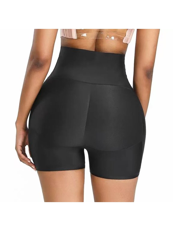 Women's Seamless Butt Lifter Panties with Padded Hip Enhancer - High Waist Tummy Control Shapewear for Booty Lift & Body Shaping(Black L)