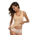 thumbnail image 1 of Women's Seamless Camisole Tank Top Wide Strap Vest Control Waist Undershirt Elastic S To 2X, 1 of 6