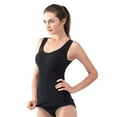 thumbnail image 1 of Women's Seamless Camisole Tank Top Wide Strap Vest Control Waist Undershirt Elastic Slimming Shapewear Tops, 1 of 5