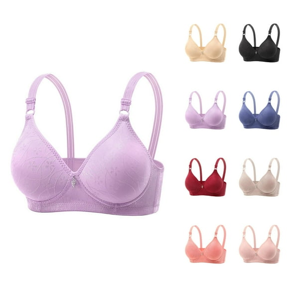 Women's Seamless Comfort Bra Soft Cup Wireless Support Everyday T Shirt Underwear Breathable Lightweight Wireless Bra