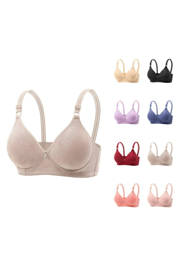 Women's Seamless Comfort Bra Soft Cup Wireless Support Everyday T Shirt Underwear Breathable Lightweight Women Bra