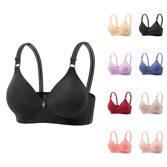 Women's Seamless Comfort Bra Soft Cup Wireless Support Everyday T Shirt Underwear Breathable Lightweight Womens Bra Wireless