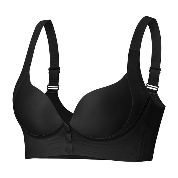 Women's Seamless Comfort Front Closure Bra Wireless Support Lightweight Soft Everyday Wear