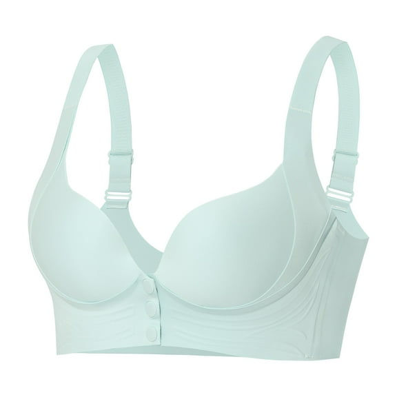Women's Seamless Comfort Front Closure Bra Wireless Support Lightweight Soft Everyday Wear