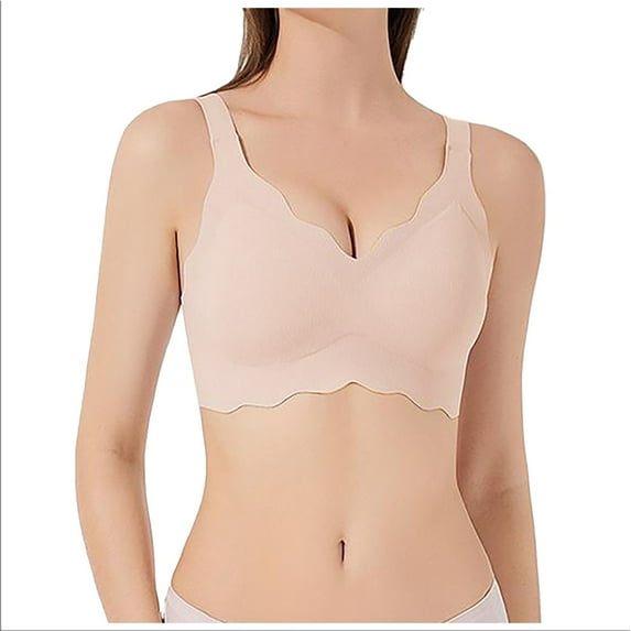 Women's Seamless Comfort Push Up Bra Thin Breathable Soft Support Without Underwire