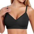 thumbnail image 1 of Women's Seamless Comfortable Supportive Everyday Bra Wireless Full Coverage Bralette For Home Leisure And Daily Wear With Pure Color Design, 1 of 2