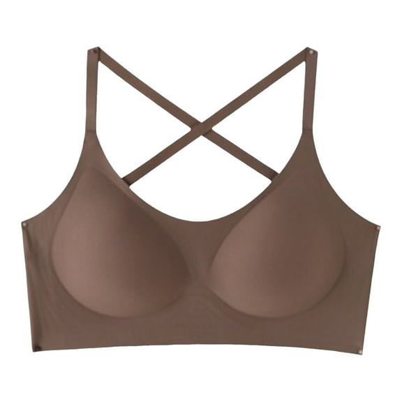 Women's Seamless Comfortable Wireless Bra Adjustable Bralette Everyday Wear Soft Padded Support Underwear T-Shirt Bra