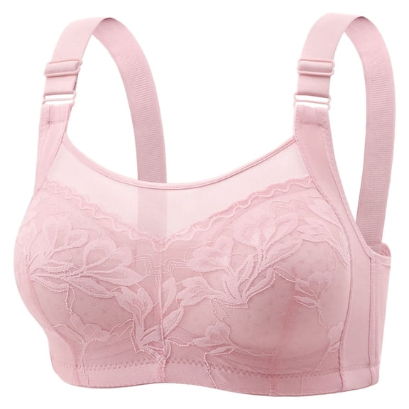 Women's Seamless Comfy Bras Wireless Push Up No Underwire Cozy Bras Full Coverage Lace T-Shirt Everyday Bra