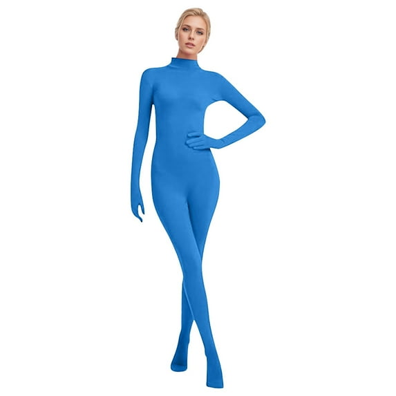 Women's Seamless Full Body Catsuit for Dance & Stage Performance Bodysuit Elegant Outfit