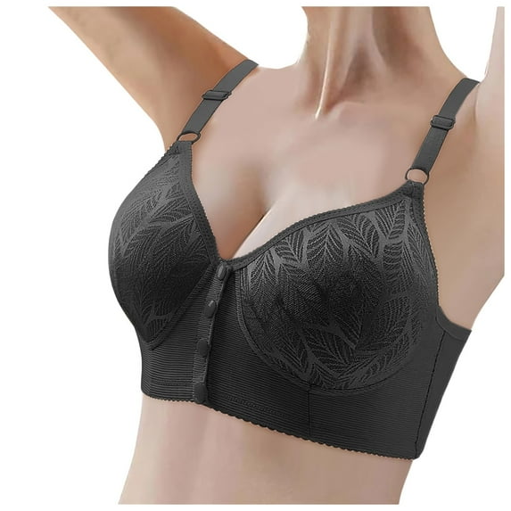 Women's Seamless Full Coverage Push Up Bra Lift Support Plus Size Comfort Wireless Retractable Design