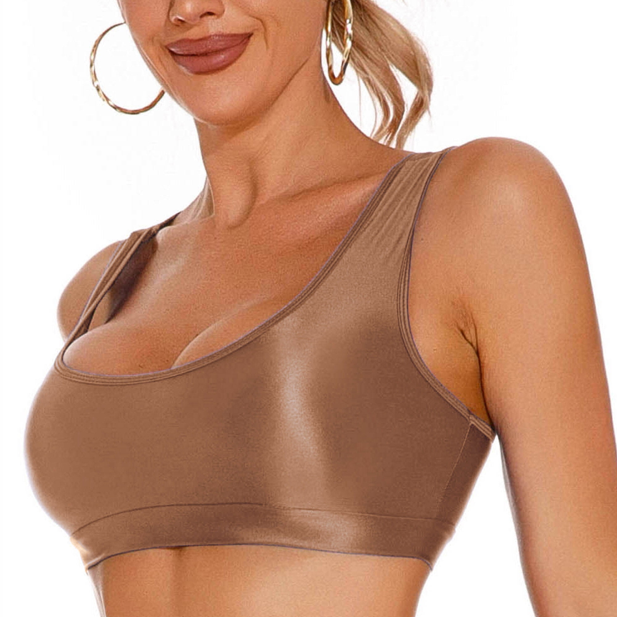 Buy buzhi Women Yoga Tank Tops with Built in Bra Crop Sports Vests