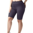 thumbnail image 1 of Women's Seamless High-Waist Capri Yoga Pants – Butt-Lifting Workout Leggings for Plus Size Fitness, Walking & Casual Wear,Dark Purple 4XL, 1 of 4