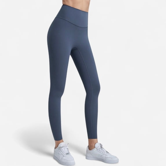 Women's Seamless High Waist Leggings with Compression Fit and Ultra-Smooth Second Skin Feel - Medium, Navy